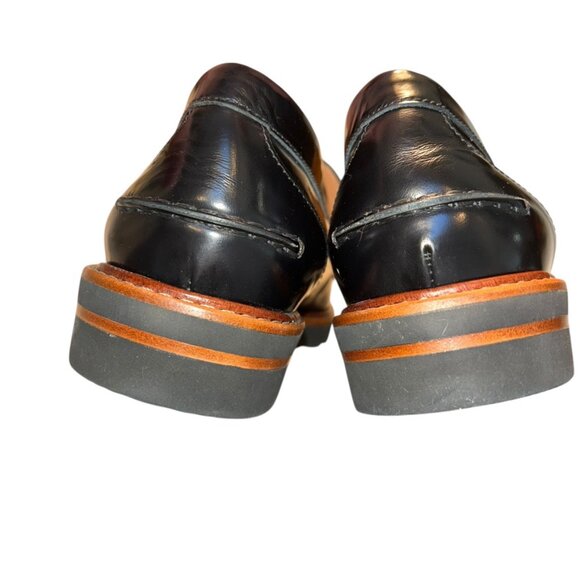 Stuart Weitzman NEW black lug sole tassel loafer shoes 9 - Picture 8 of 10